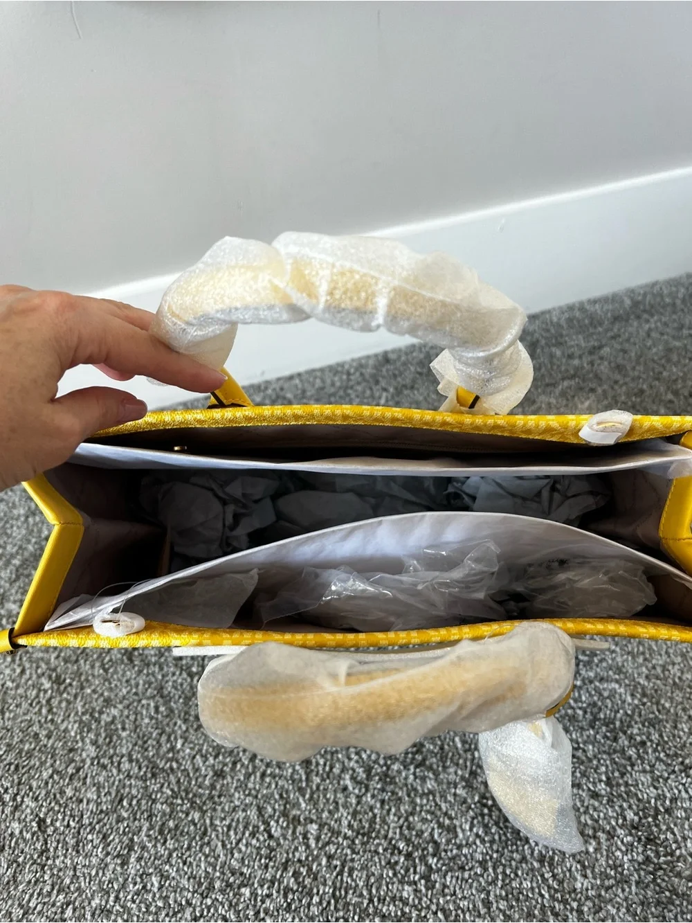 MICHAEL KORS Yellow Ombre Logo Tote